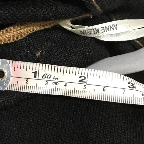 Anne Klein Color Block Zip Front Cape Size Large - Picture 6 of 11